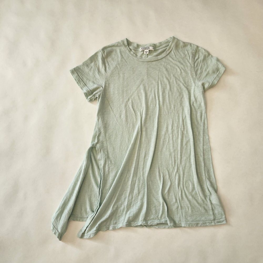 Stateside by Anthropologie Women Green Short Sleeve T-Shirt S